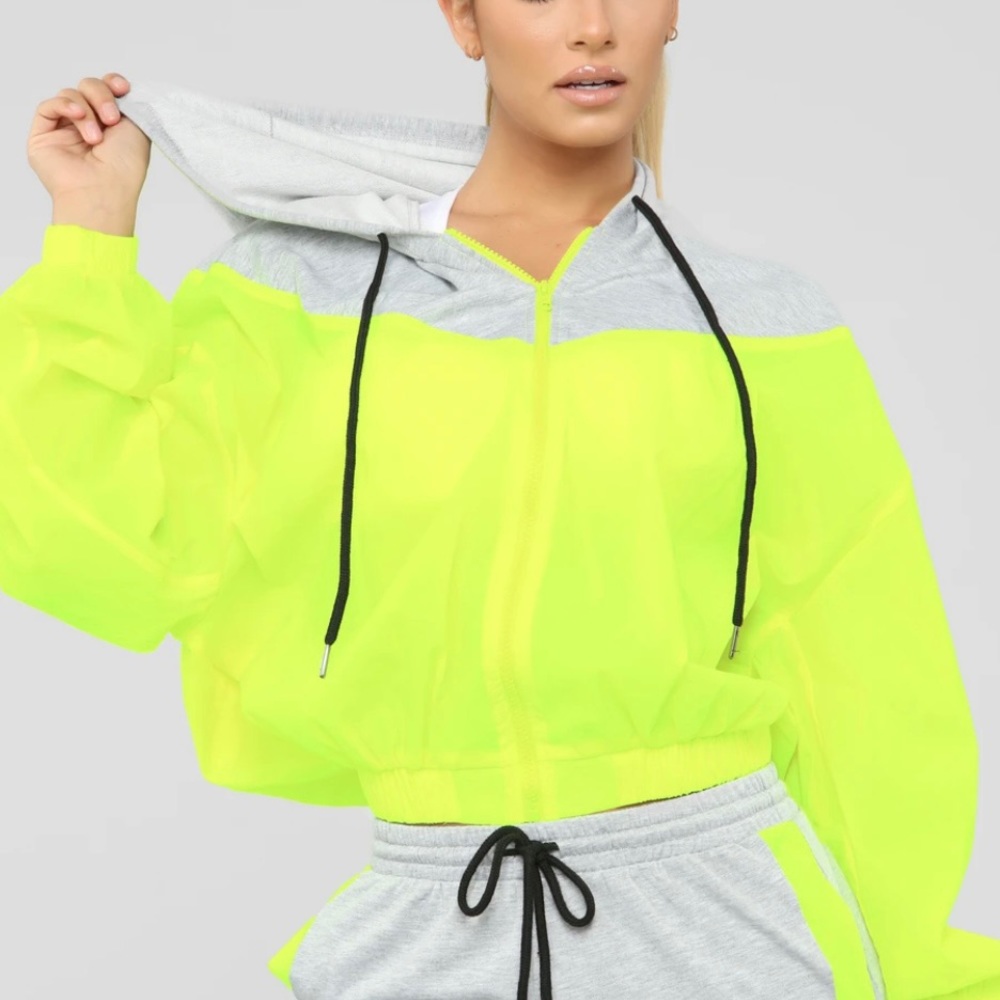 Neon Lime Track Jacket